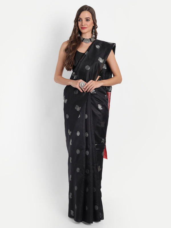 Aspora Women's Banarasi Art Silk with Blouse Piece (Wedding Saree)